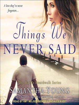 Things We Never Said - Audiobook